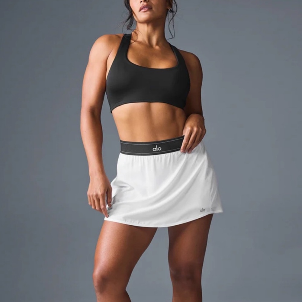 ALO Yoga Black and White Mini Skirt